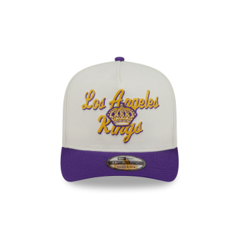 Los Angeles Kings баскетболна шапка с козирка New Era 950AF Chainstitch white-yellow