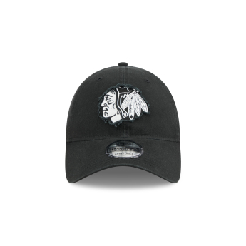 Chicago Blackhawks баскетболна шапка с козирка New Era 920 Stamp balck