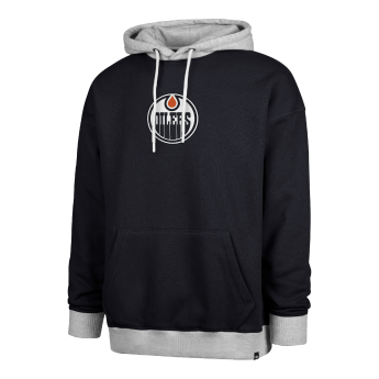Edmonton Oilers мъжки суитшърт с качулка 47 Patch Drop Shoulder Hood black