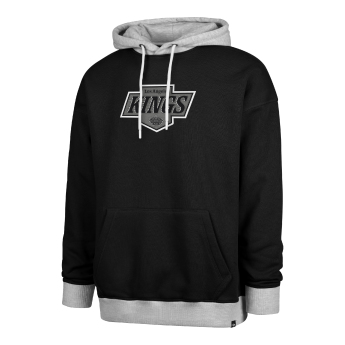 Los Angeles Kings мъжки суитшърт с качулка 47 Patch Drop Shoulder Hood black