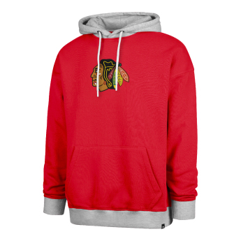 Chicago Blackhawks мъжки суитшърт с качулка 47 Patch Drop Shoulder Hood red