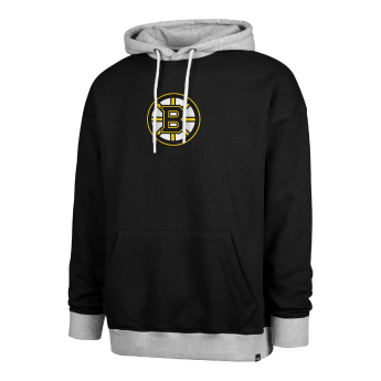 Boston Bruins мъжки суитшърт с качулка 47 Patch Drop Shoulder Hood black