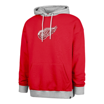 Detroit Red Wings мъжки суитшърт с качулка 47 Patch Drop Shoulder Hood red