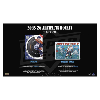 NHL кутии хокей карти NHL 2025-26 Upper Deck Artifacts Hockey Hobby Box