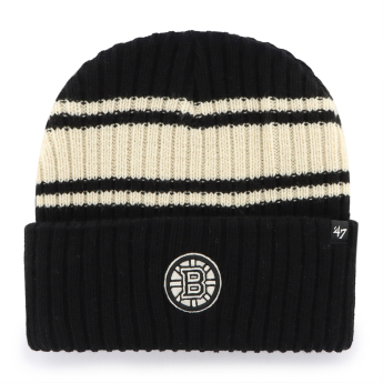 Boston Bruins зимна шапка Harbor Stripe 47 Cuff Knit Black