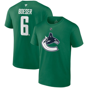 Vancouver Canucks мъжка тениска Brock Boeser #6 Authentic Stack Name & Number green