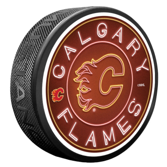 Calgary Flames шайба Neon