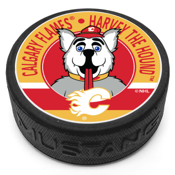 Calgary Flames шайба Harvey Mascot Textured