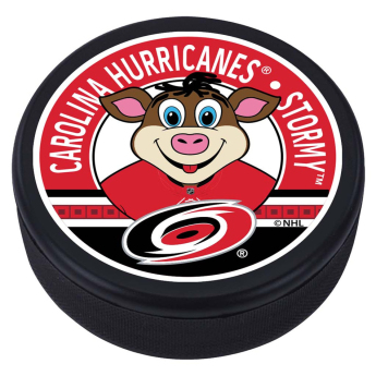 Carolina Hurricanes шайба Stormy Mascot Textured