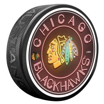 Chicago Blackhawks шайба Neon