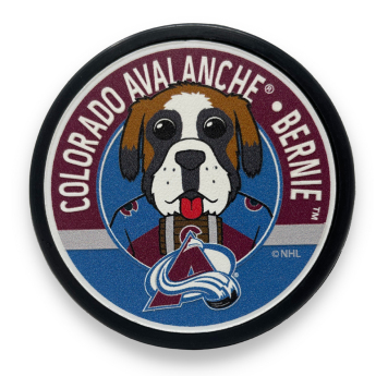 Colorado Avalanche шайба Bernie Mascot