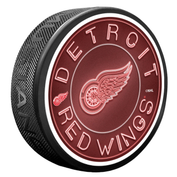Detroit Red Wings шайба Neon