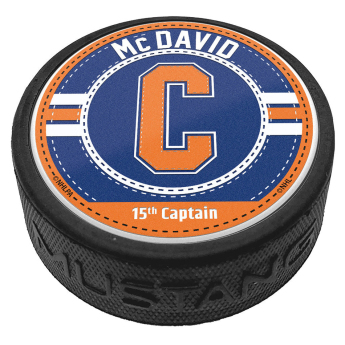 Edmonton Oilers шайба Captain Jersey Stitch - Connor McDavid