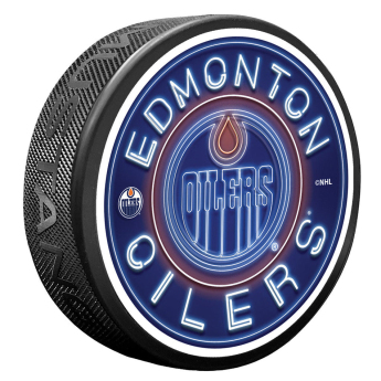 Edmonton Oilers шайба Neon