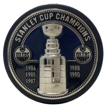 Edmonton Oilers шайба Ultra 3D Stanley Cup Medallion