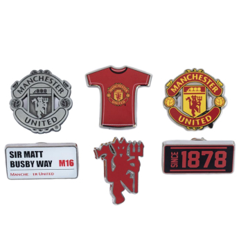 Manchester United комплект значки 6pc