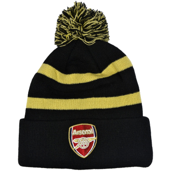 Arsenal FC зимна шапка Bobble Stripe gold