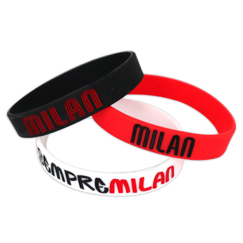 AC Milan гумена гривна 3pack Silicone