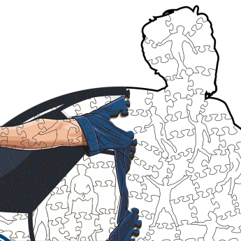 Paris Saint Germain дървен пъзел Vitinha 150 pcs