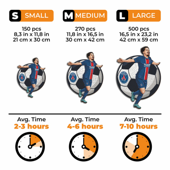 Paris Saint Germain дървен пъзел Vitinha 500 pcs