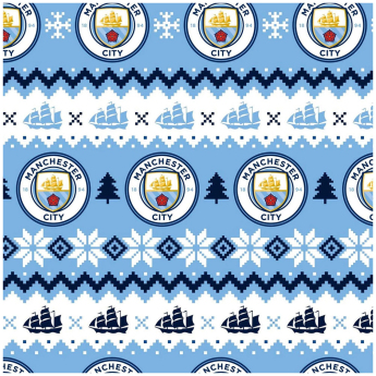 Manchester City опаковъчна хартия Christmas 2 pcs