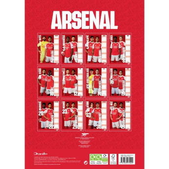 Arsenal FC календар 2026