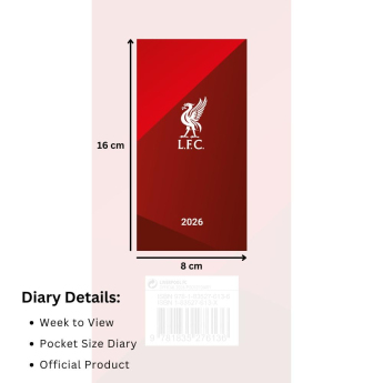 Liverpool FC бележник Slim 2026