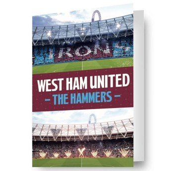 West Ham United картичка за рожден ден 3D Lenticular