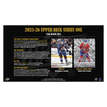 NHL кутии хокей карти NHL 2025/26 Upper Deck Series 1 Hobby Box