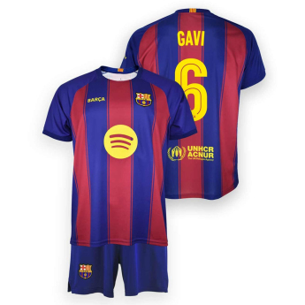 FC Barcelona детски комплект replica 25/26 Home Gavi