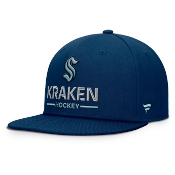 Seattle Kraken шапка с козирка flat Authentic Pro A/Cap Flat Brim Square Visor Structured Adjustable