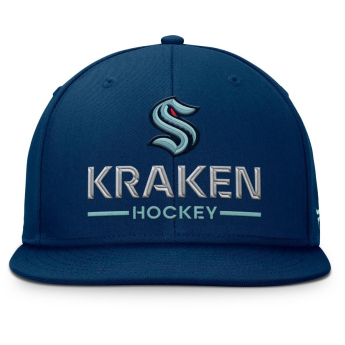 Seattle Kraken шапка с козирка flat Authentic Pro A/Cap Flat Brim Square Visor Structured Adjustable