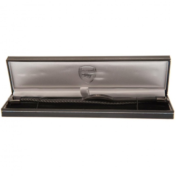 Arsenal FC кожена гривна Black IP Leather Bracelet