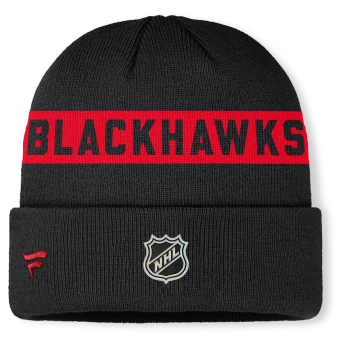 Chicago Blackhawks зимна шапка Authentic Pro A/Cap Cuffed inscription