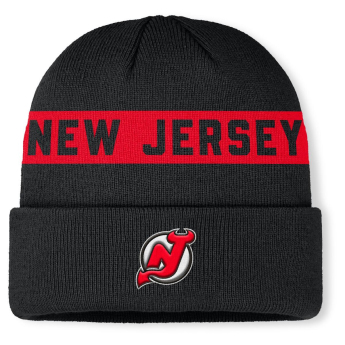 New Jersey Devils зимна шапка Authentic Pro A/Cap Cuffed inscription