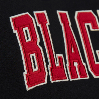 Chicago Blackhawks мъжки суитшърт с качулка Courtside Fleece Button Front Vintage Logo