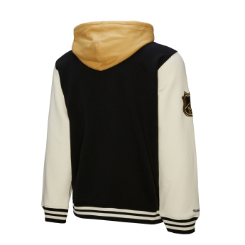 Vegas Golden Knights мъжки суитшърт с качулка Courtside Fleece Button Front Vintage Logo