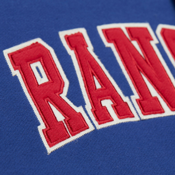New York Rangers мъжки суитшърт с качулка Courtside Fleece Button Front Vintage Logo