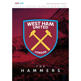 West Ham United календар Deluxe 2026