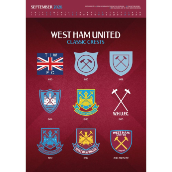 West Ham United календар Deluxe 2026
