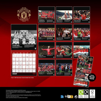 Manchester United календар и дневник Musical Gift Box 2026