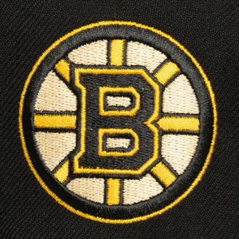 Boston Bruins шапка с козирка flat Cream Script Snapback black