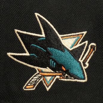 San Jose Sharks шапка с козирка flat Cream Script Snapback black