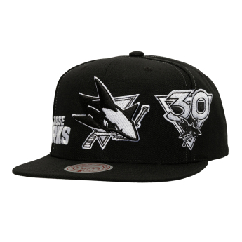 San Jose Sharks шапка с козирка flat Trifecta Snapback black