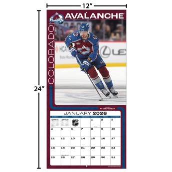 Colorado Avalanche календар 2026 Wall