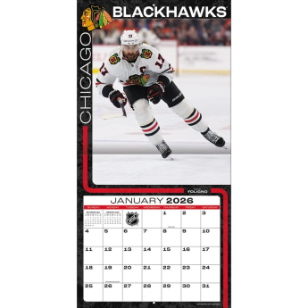 Chicago Blackhawks календар 2026 Wall