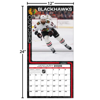 Chicago Blackhawks календар 2026 Wall