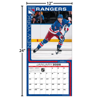 New York Rangers календар 2026 Wall