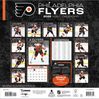 Philadelphia Flyers календар 2026 Wall