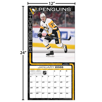 Pittsburgh Penguins календар 2026 Wall
